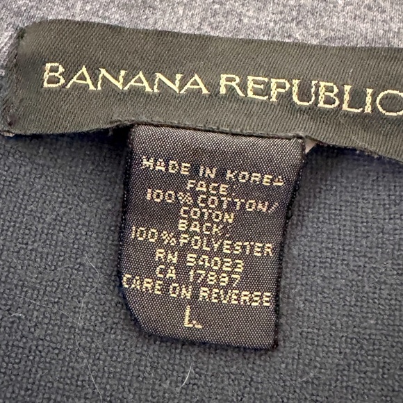 🧥Stunning Style Banana Republic Light Blue Grey Men’s Zip-Up Jacket - Size Large - Picture 13 of 15